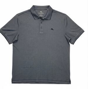 Tommy Bahama Men’s XXL Supima Cotton Polo Shirt Blue Gray Marlin Golf Casual